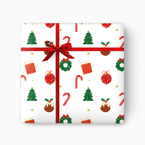 CWP013 - Icons Christmas Wrapping Paper