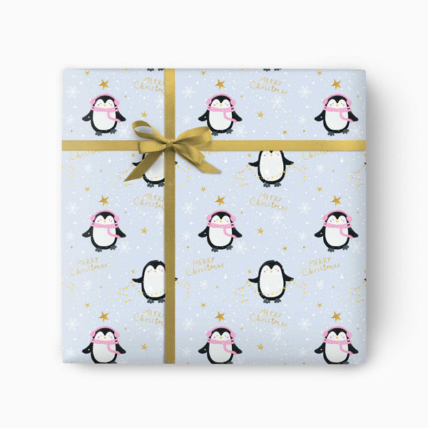 CWP018 - Penguins Christmas Wrapping Paper