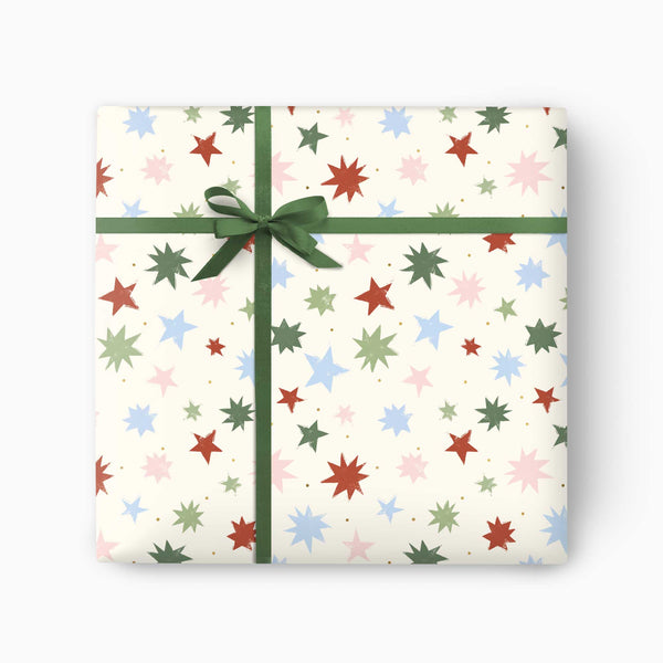 CWP021 - Scandi Stars Christmas Wrapping Paper