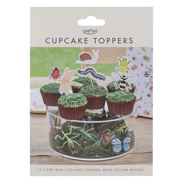 Cake Topper - BUG-111 - Bug Party Cupcake Toppers - Bug Party Cupcake Toppers - Whistlefish
