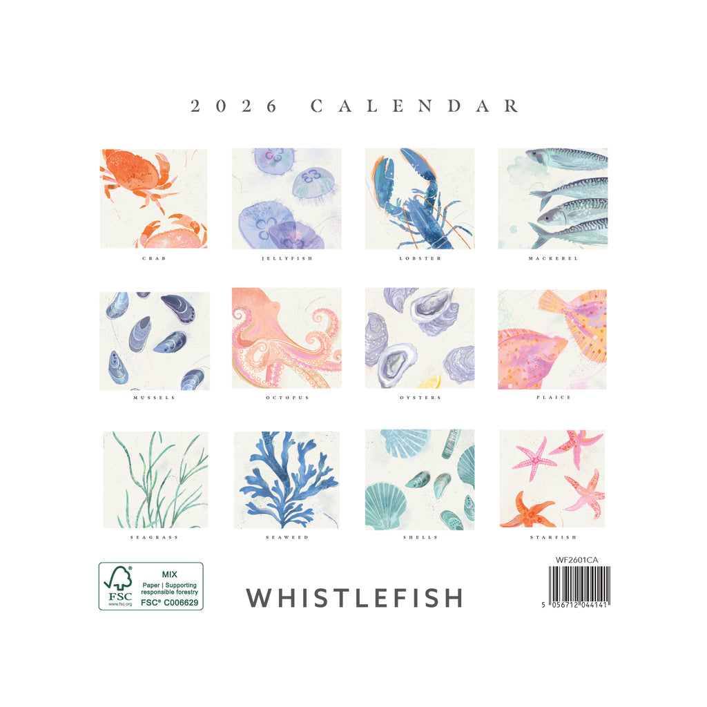 Calendar-WF2601CA - Seagrass 2026 Calendar-Whistlefish