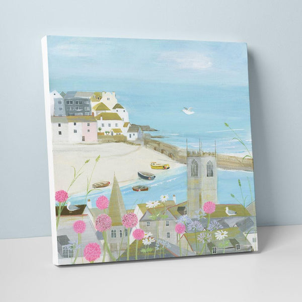 Canvas-HCC55 - Flowers Above The Harbour Large Canvas-Whistlefish