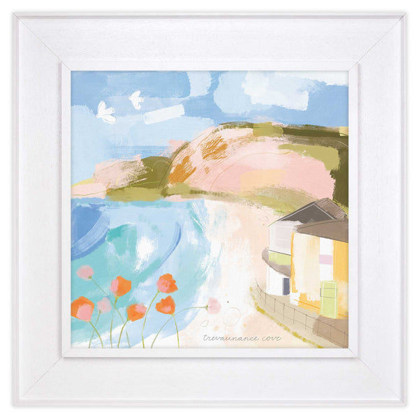 Framed Canvas - WFC130F - Trevaunance Cove Med Tray Framed Canvas - Trevaunance Cove Med Tray Framed Canvas - Whistlefish