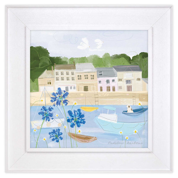 Framed Canvas - WFC131F - Padstow Harbour Tray Framed Canvas - Padstow Harbour Tray Framed Canvas - Whistlefish