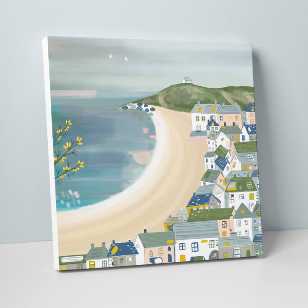 Canvas-WFC54 - Steel Blues over Porthmeor Canvas-Whistlefish