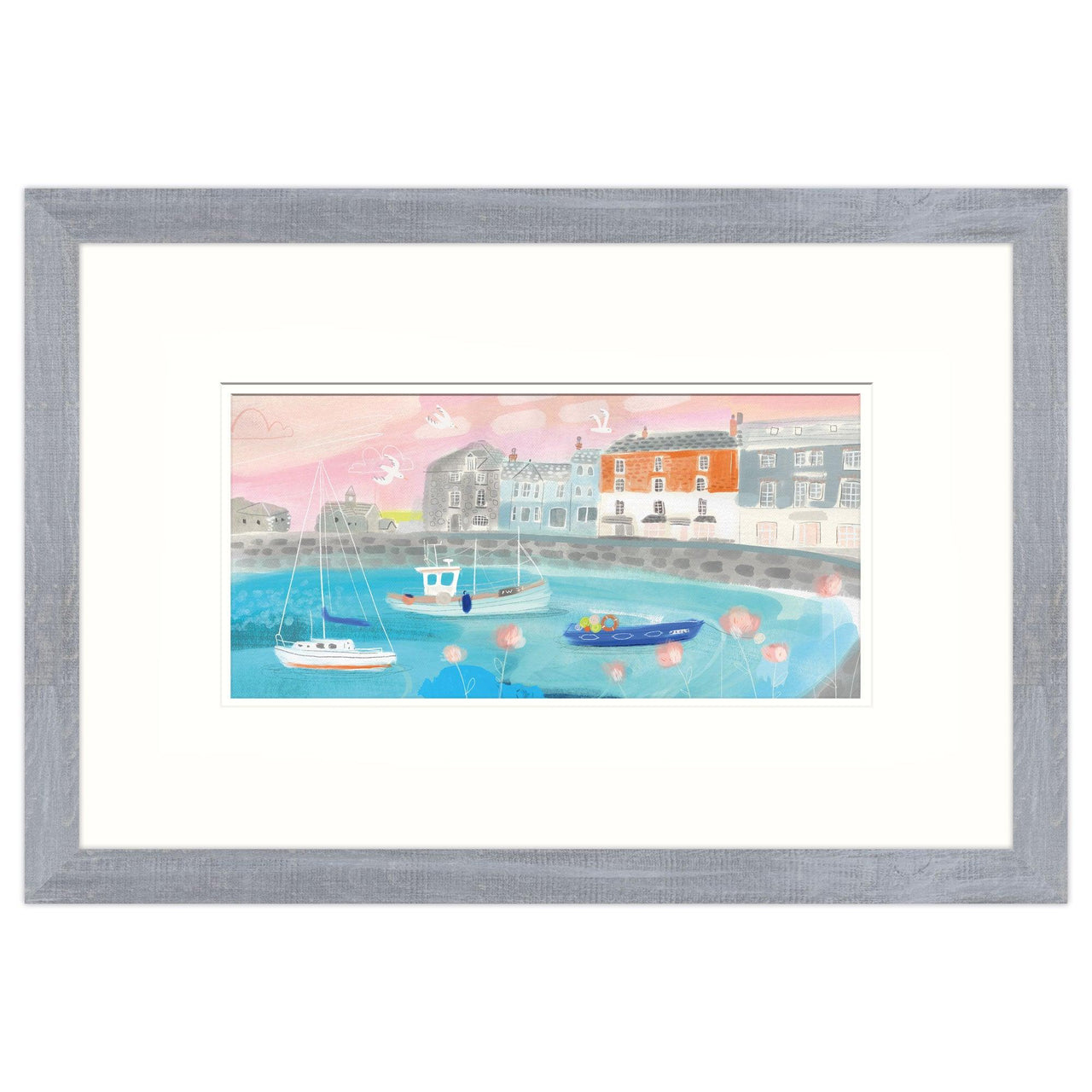 Card Frame - MD108 - Slim Grey Card Frame 382mm X 260mm - Slim Grey Card Frame 230mm X 110mm - Whistlefish