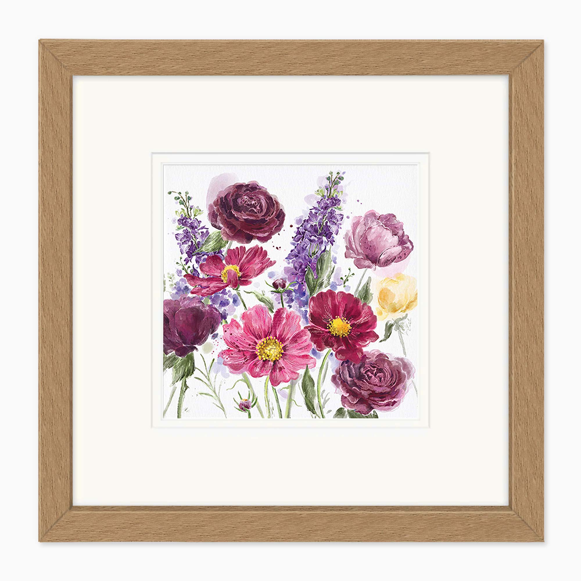 Card Frame-MD128 - Oak Card Frame 300 x 300mm-Whistlefish