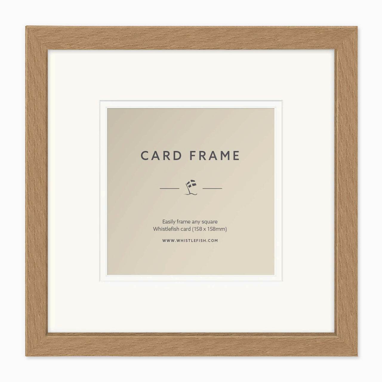 Card Frame-MD128 - Oak Card Frame 300 x 300mm-Whistlefish