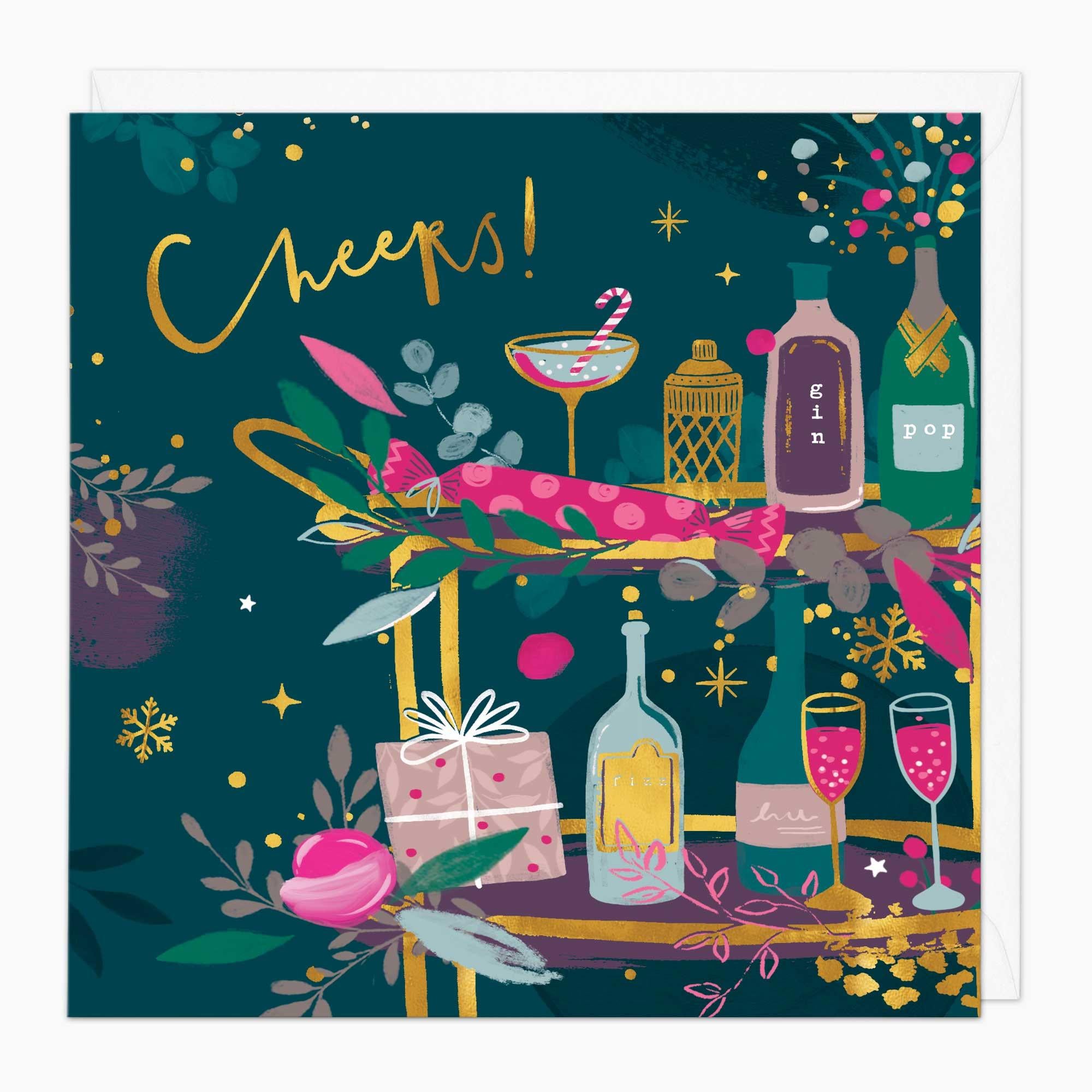 Christmas Card-XA083 - Festive Spirits Christmas Card-Whistlefish