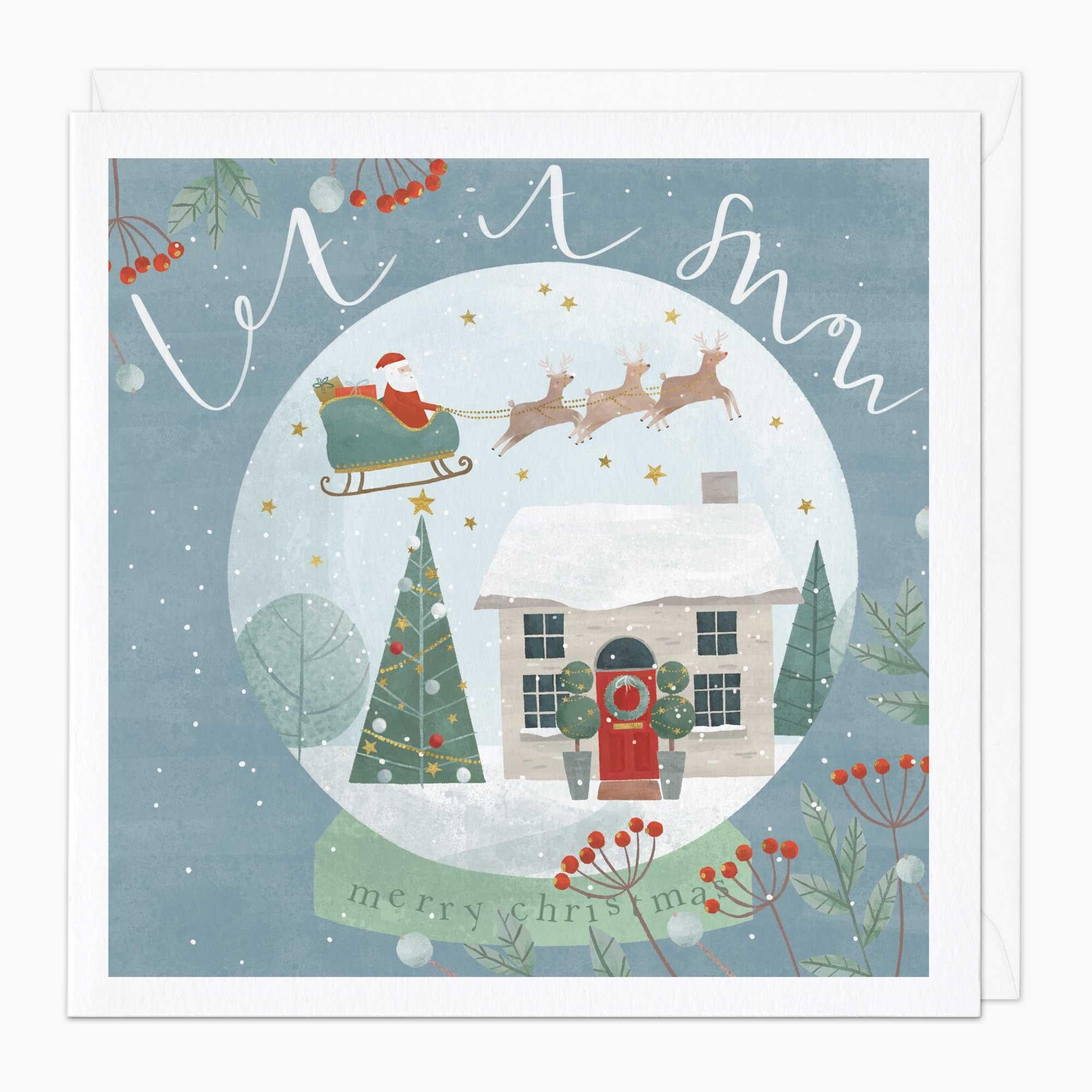 Christmas Card-XA119 - Snow Globe Christmas Card-Whistlefish