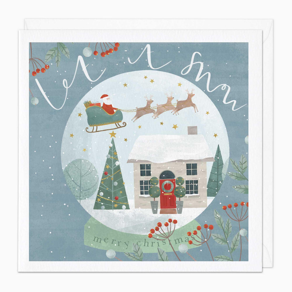 Christmas Card-XA119 - Snow Globe Christmas Card-Whistlefish