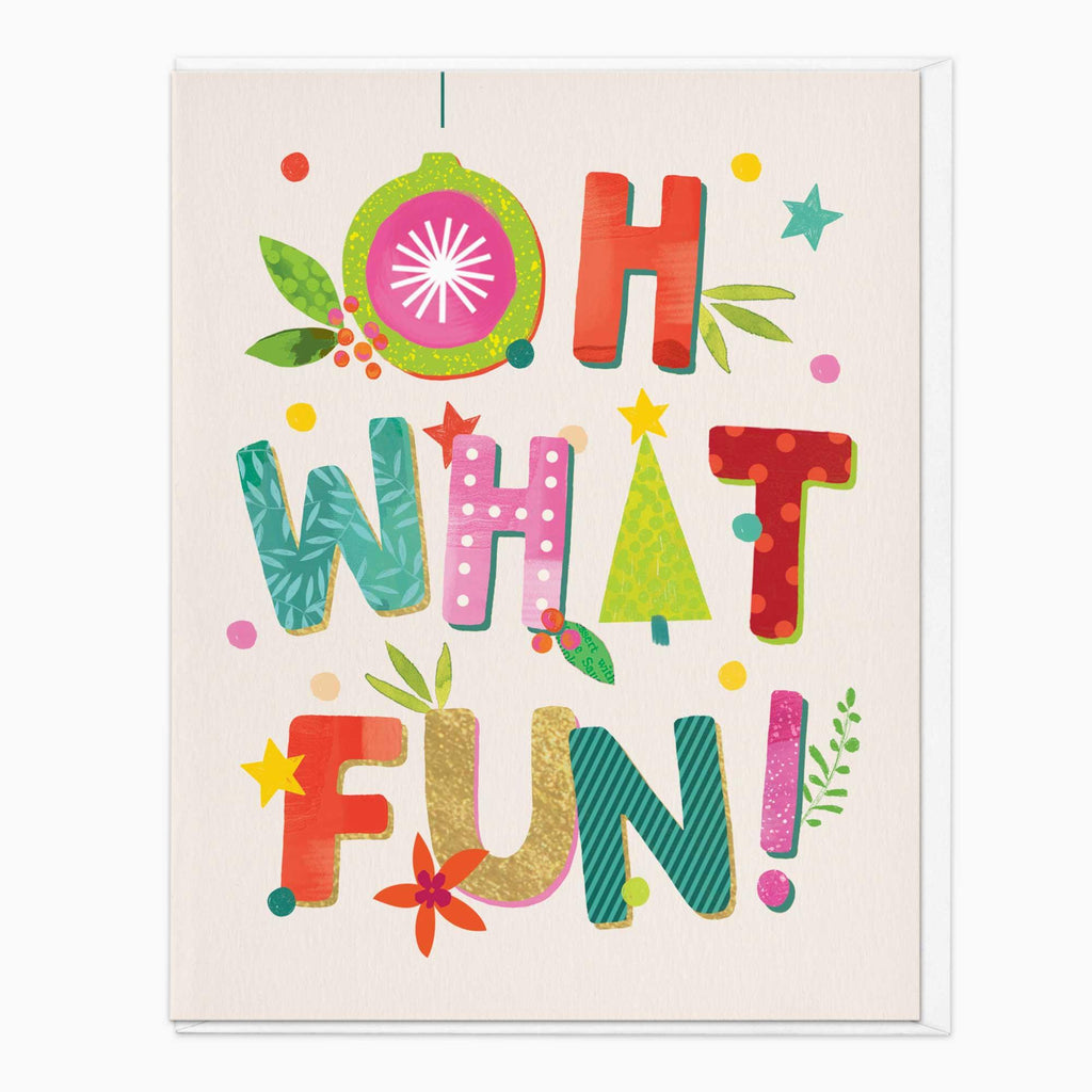 Christmas Card-XA272 - Oh What Fun Christmas Card-Whistlefish
