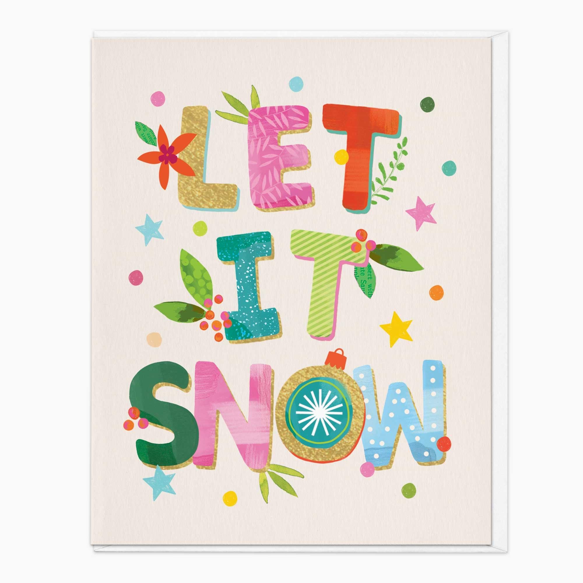 Christmas Card-XA274 - Let It Snow Christmas Card-Whistlefish