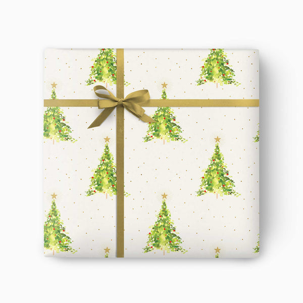 Christmas Wrapping Paper-CWP046 - Classic Tree Christmas Wrapping Paper-Whistlefish