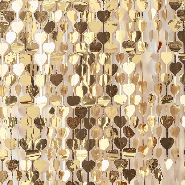 Decoration-GO-152 - Gold Heart Backdrop-Whistlefish