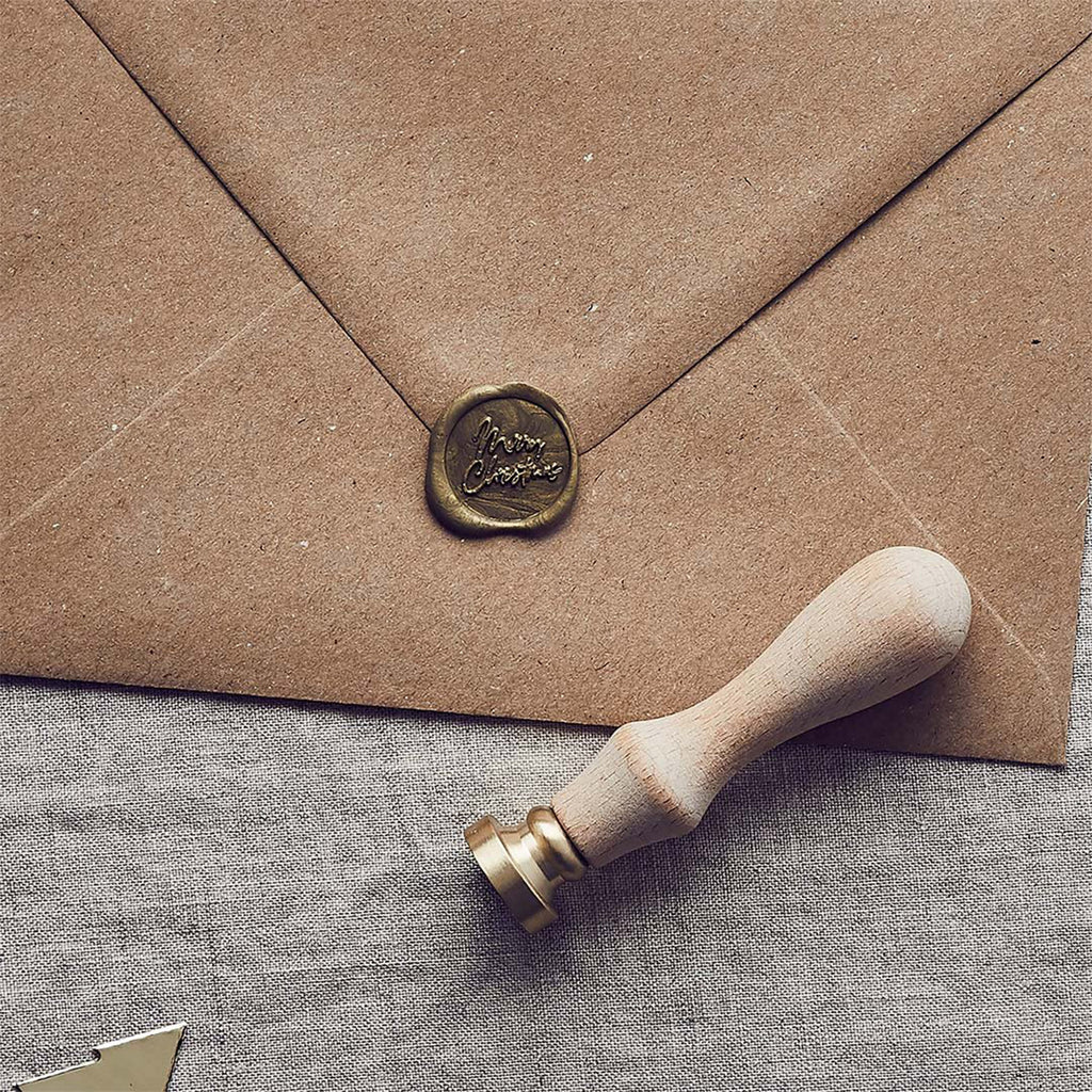 Decoration-HBFF113 - Merry Christmas Seal Wax Stamp-Hootyballoo