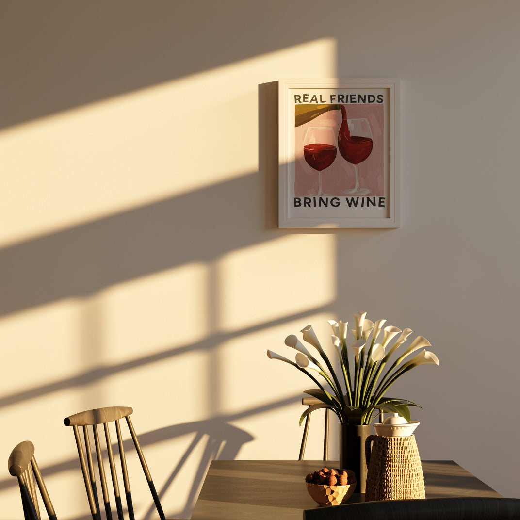 WF1316F - Bring Wine Framed Print