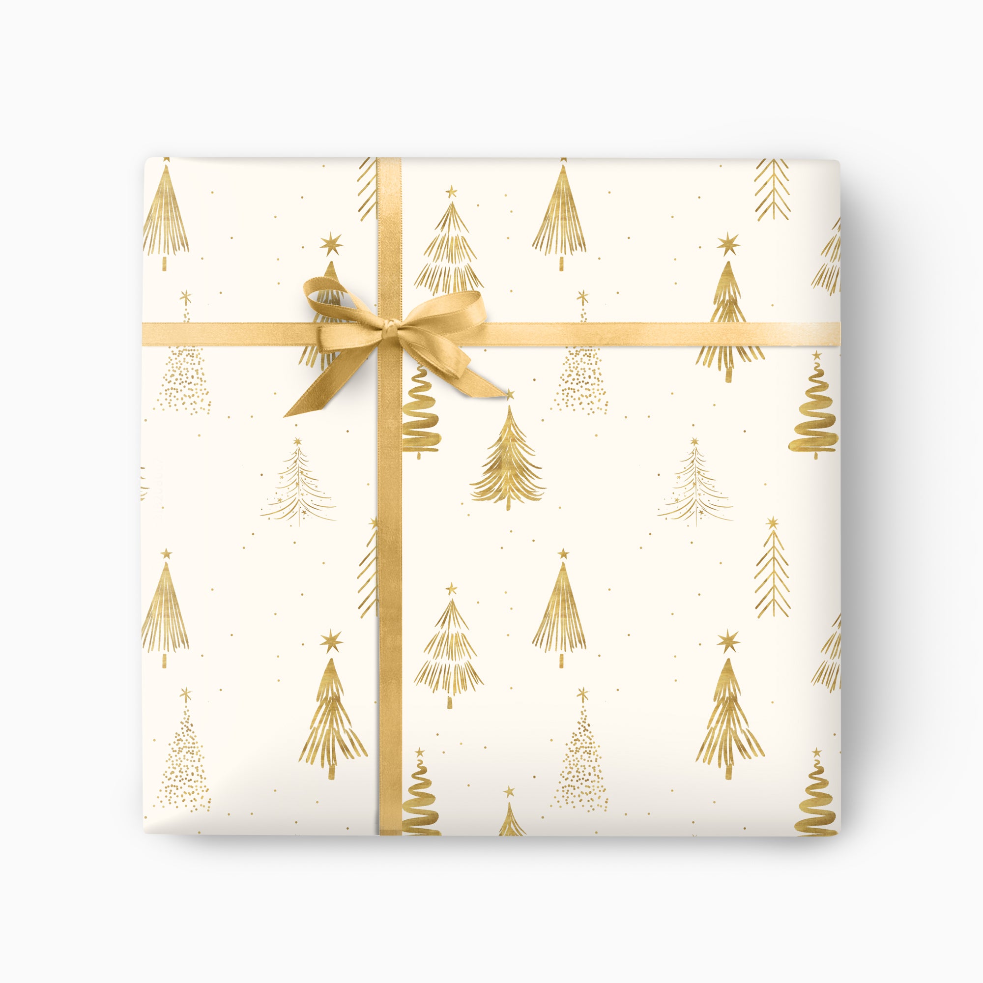 FCWP009 - Golden Pines Foiled Wrapping Paper