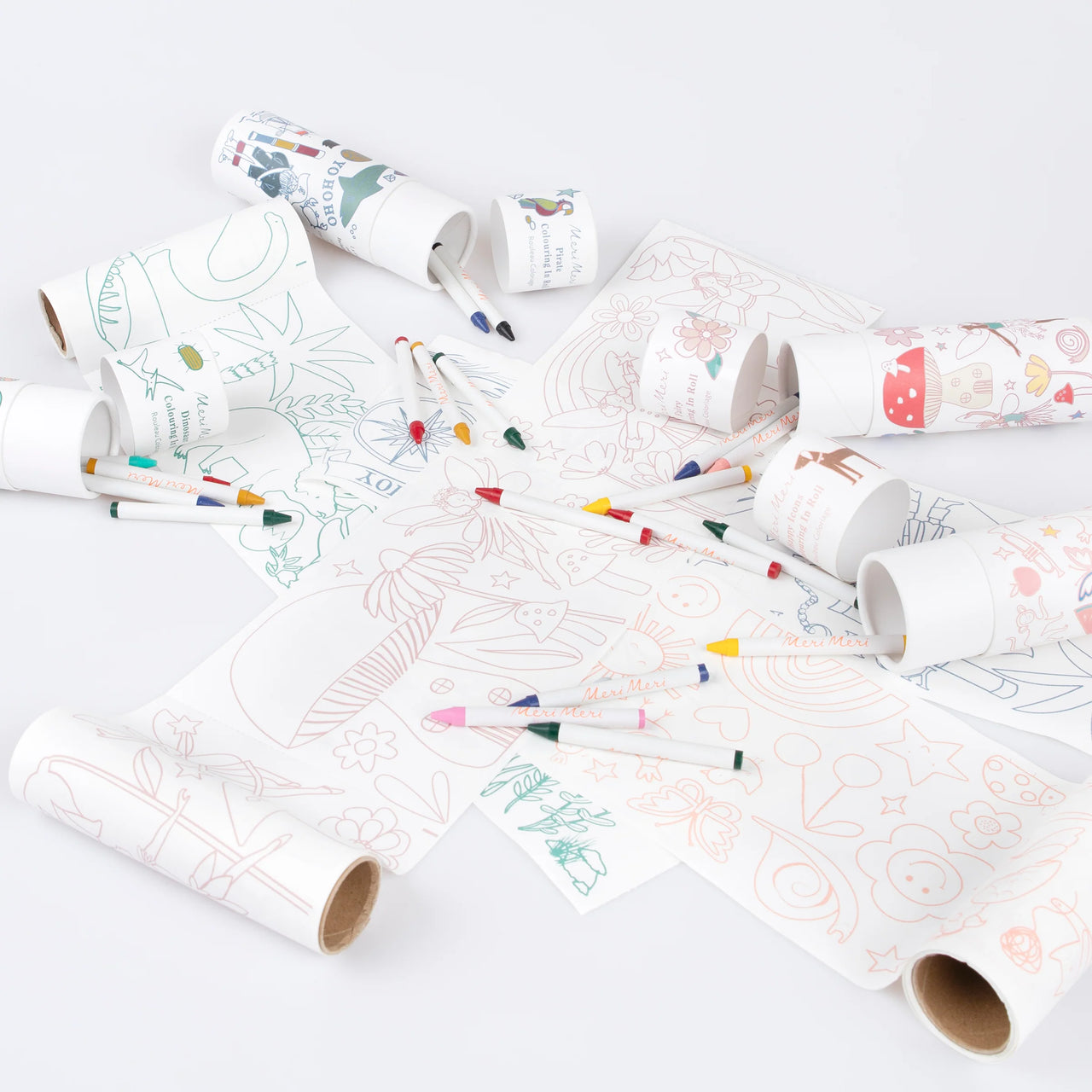 Colouring Roll-286620 - Fairy Colouring Roll-Meri Meri