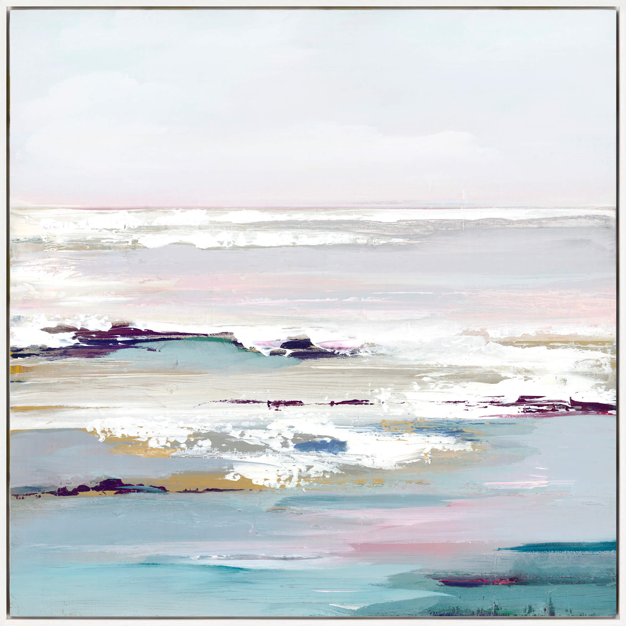 Canvas-AK09958 - Purple Tides Framed Canvas Print-Whistlefish