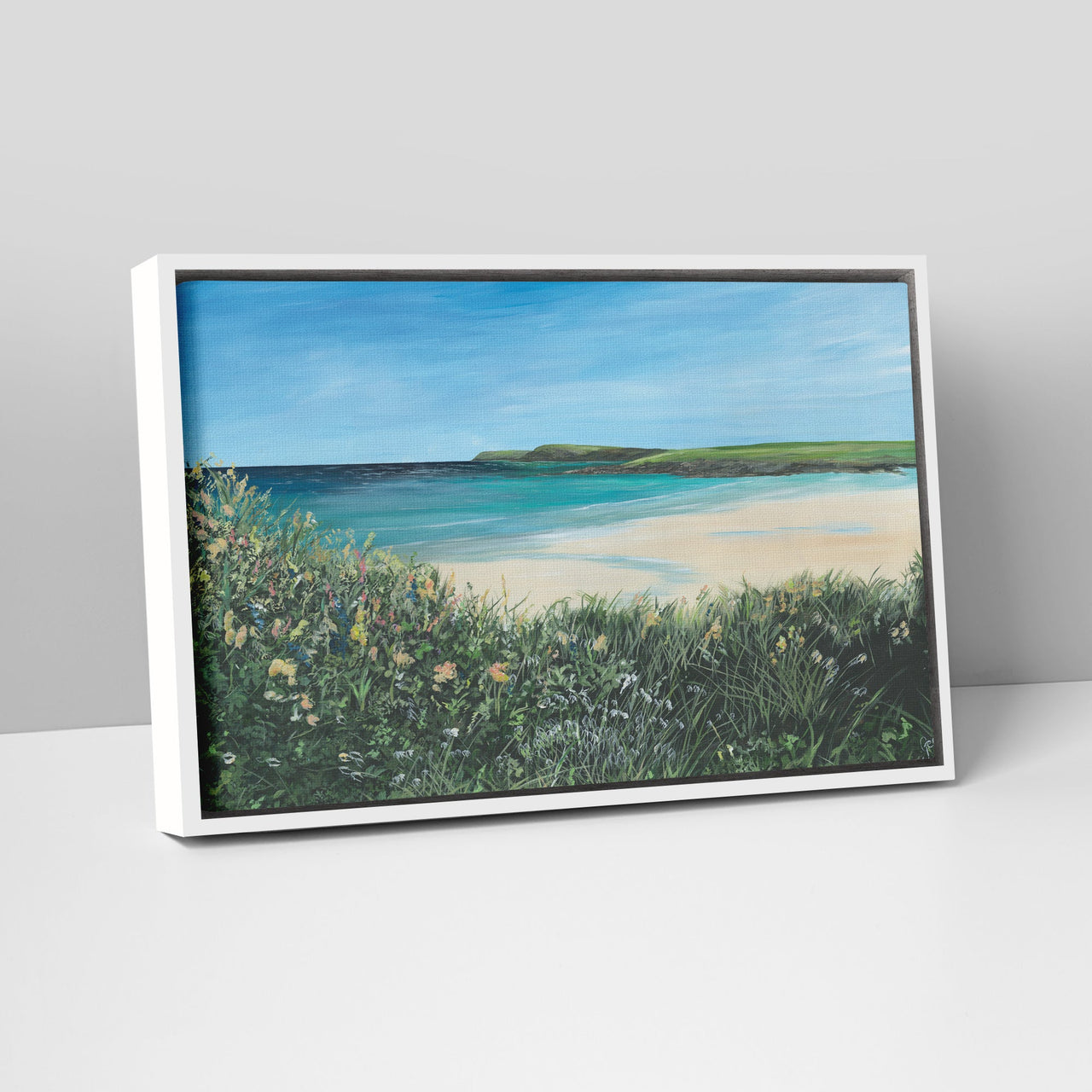 Canvas-GHC03F - The Bay Large framed Canvas-Whistlefish