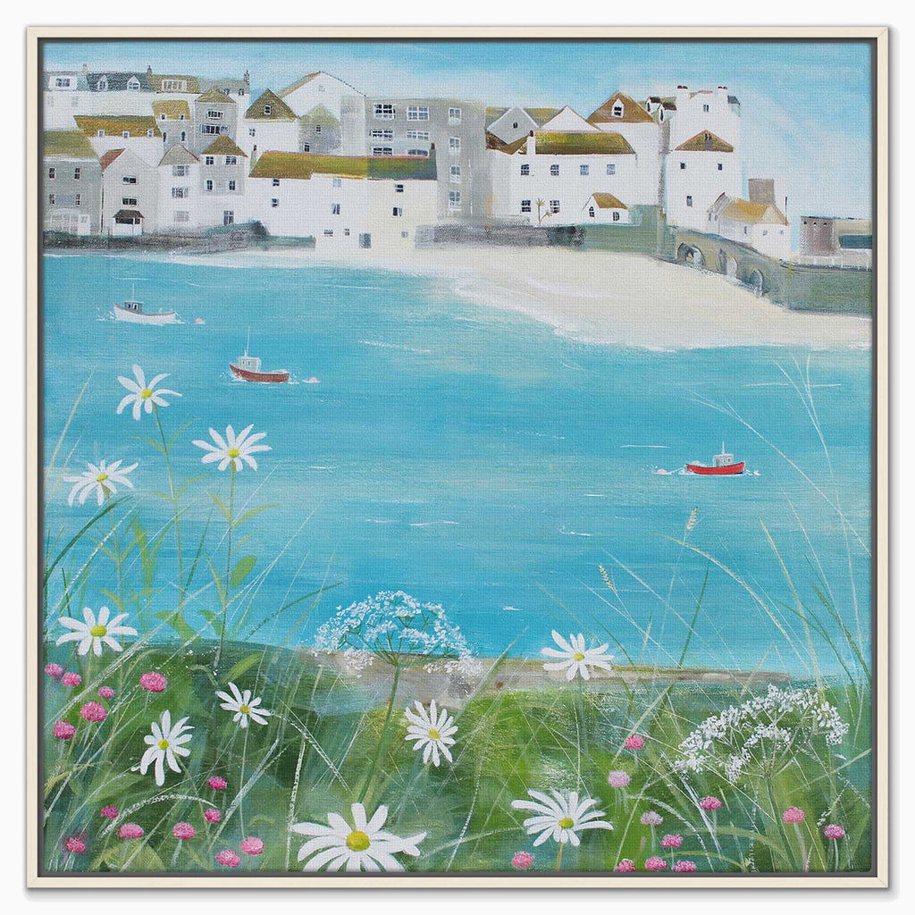 Canvas-HCC304F - St Ives Framed Canvas-Hannah Cole