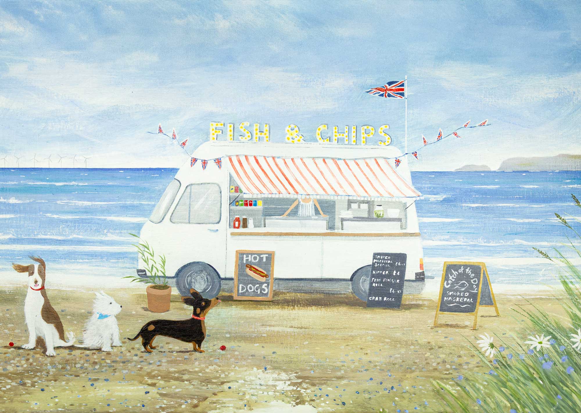 Print-HC356P - First In Line Art Print-Hannah Cole