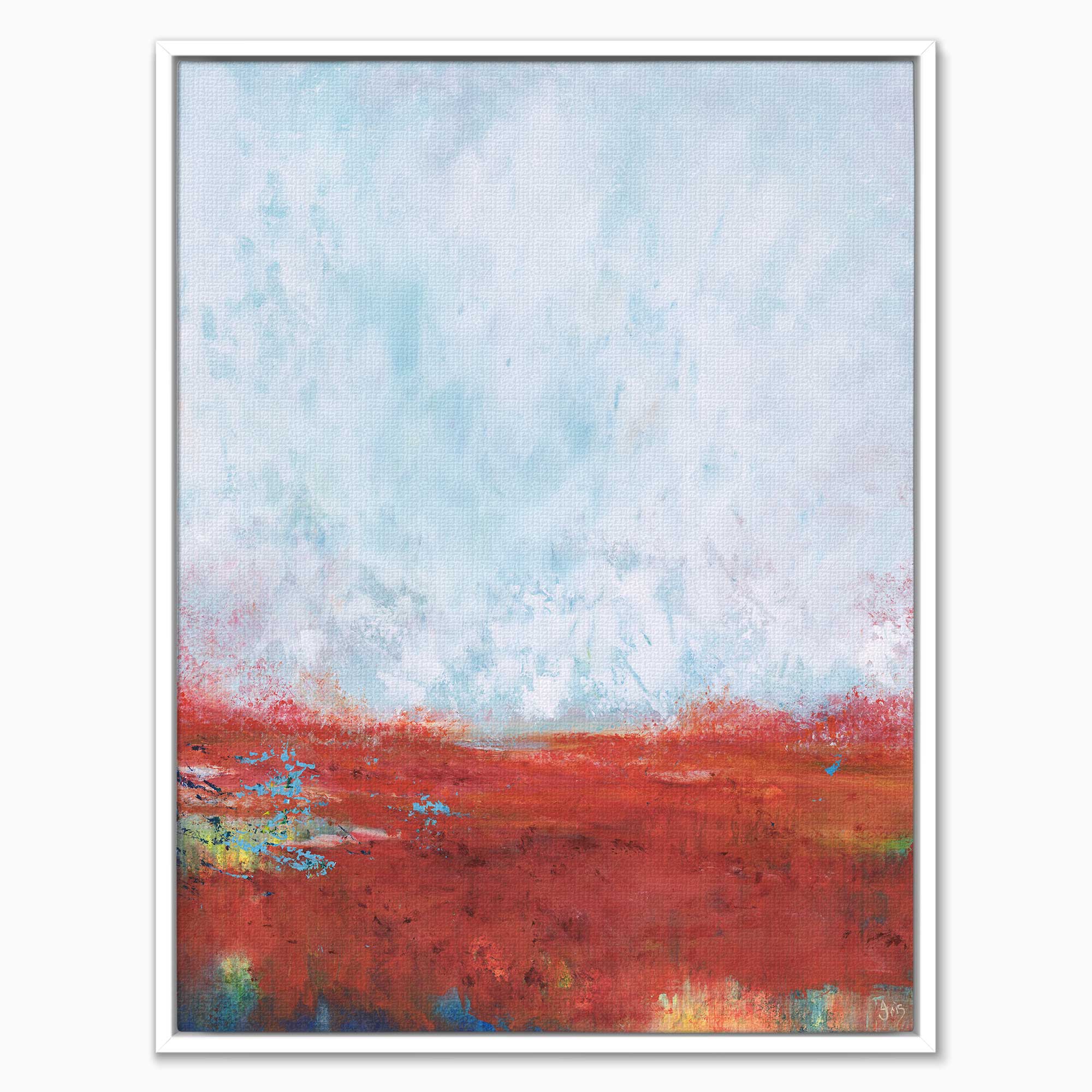 Canvas-ICC135F - Across The Moor Framed Canvas-Iris Clelford