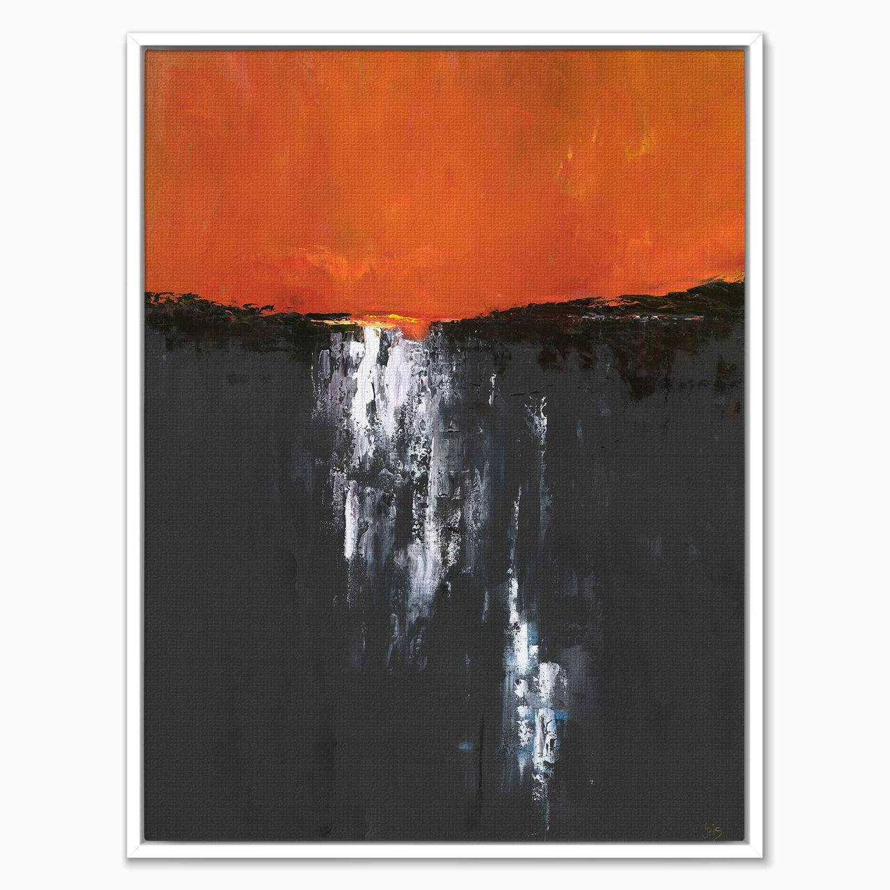 Canvas-ICC136F - Moonshine Framed Canvas-Iris Clelford