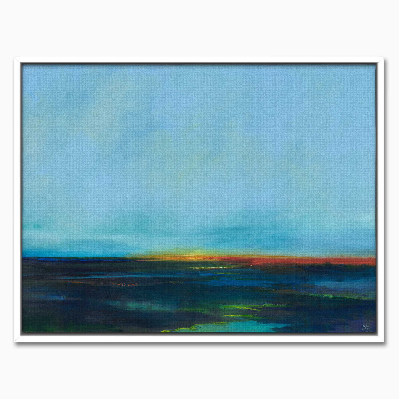Canvas-ICC137F - Last Light of Day Framed Canvas-Iris Clelford