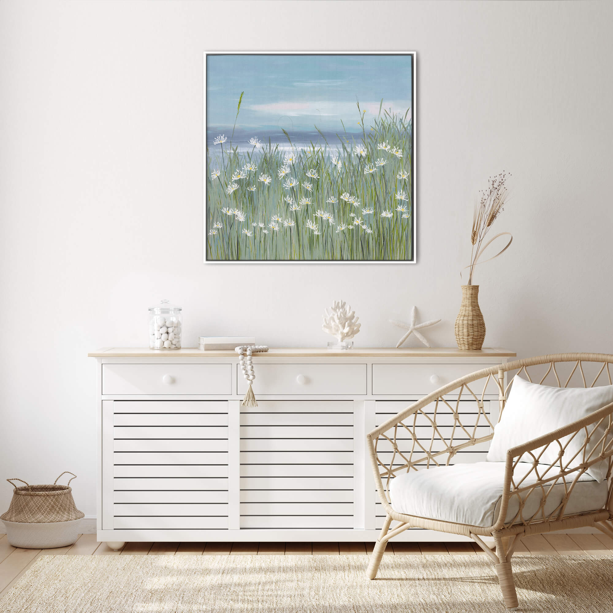 Canvas-LTC002F - Daisy Daisy Framed Canvas-Whistlefish