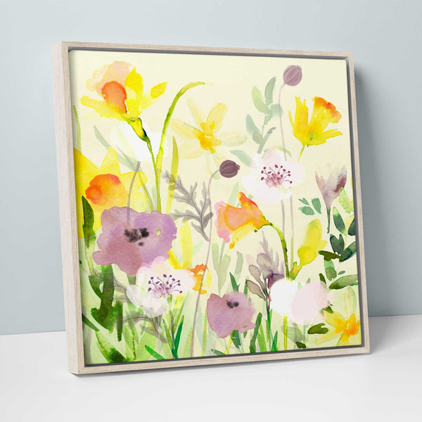Framed Canvas - WFC111F - Purple Crocus Large Framed Canvas - Purple Crocus Large Framed Canvas - Whistlefish