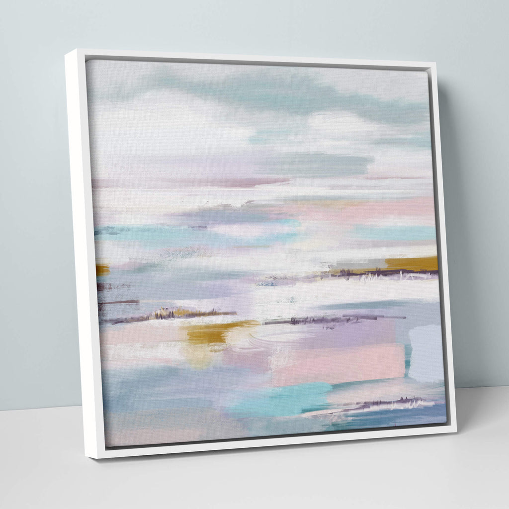 Canvas-WFC78F - Coastal Dawn Large Framed Canvas-Whistlefish
