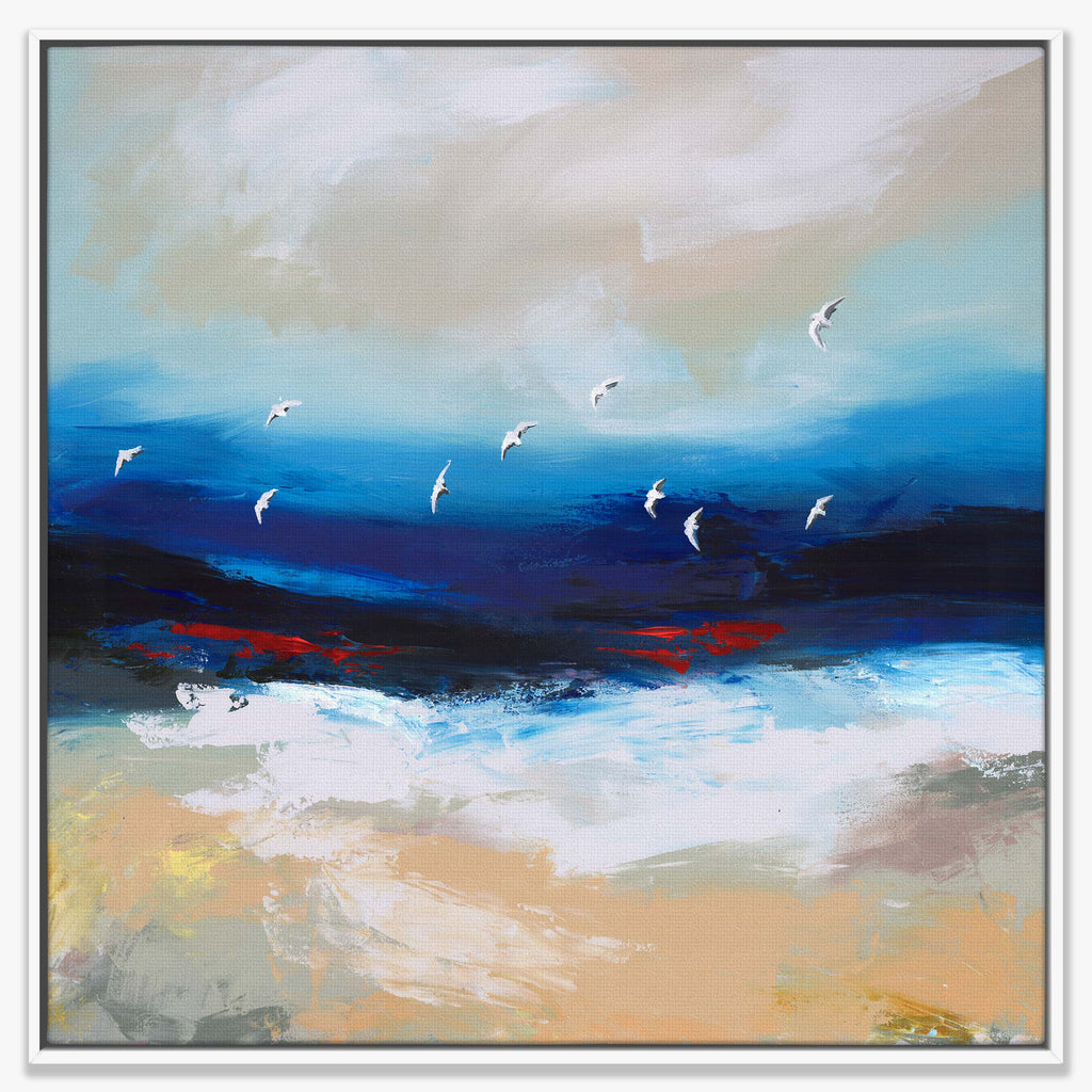 Canvas-WTC13F - Ocean's Ember Large Framed Canvas-Will Thompson