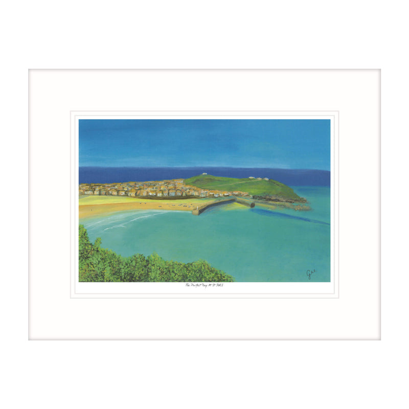 Framed Print-GH09F - The Perfect Day at St Ives-Whistlefish