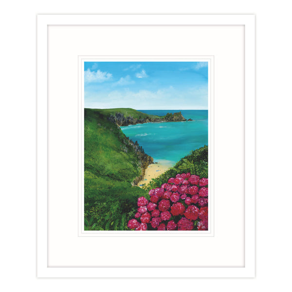 Framed Print-GH10F - Porthcurno Framed Print-Whistlefish