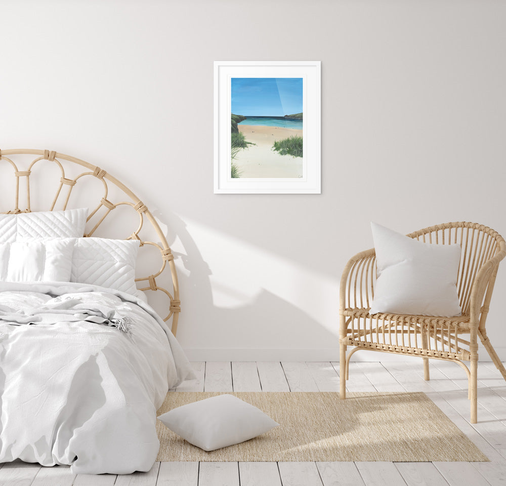 Framed Print-GH36F - Porthcothan-Whistlefish
