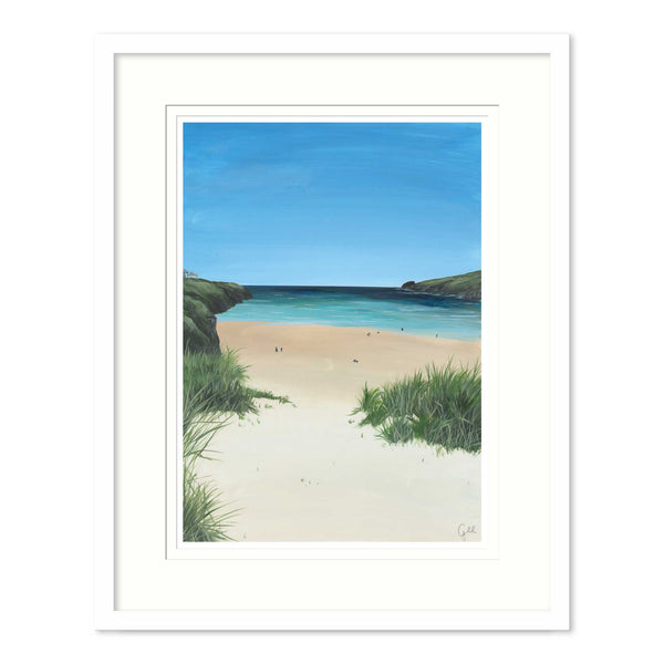 Framed Print-GH36F - Porthcothan-Whistlefish