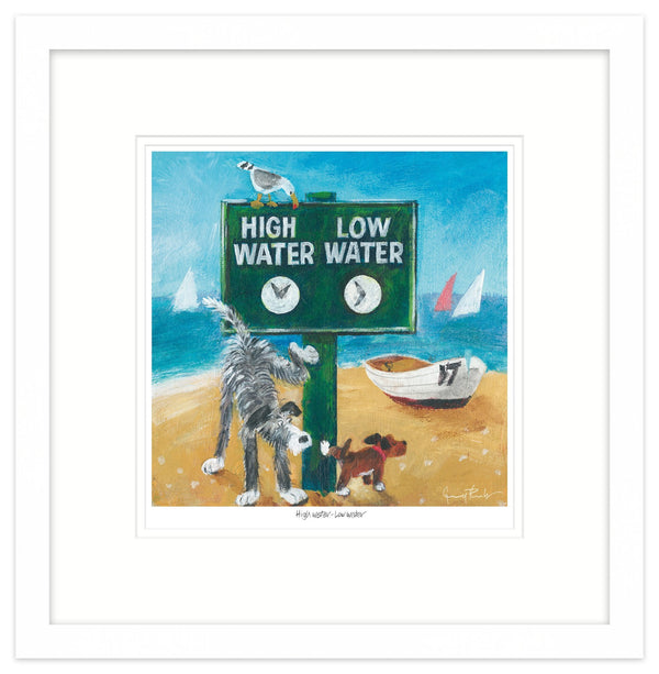 Framed Print-GPT63F - High Water Low Water Framed Print-Whistlefish