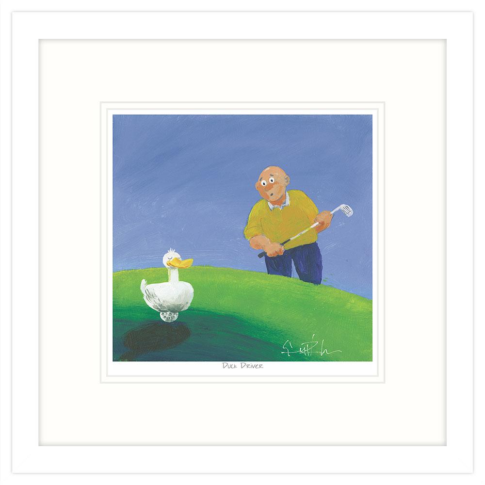 Framed Print-GPT91F - Duck Driver Framed Print-Whistlefish