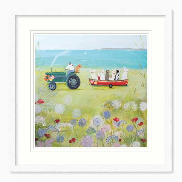 Framed Print-HC303F - Wind In Their Ears Framed Print-Hannah Cole