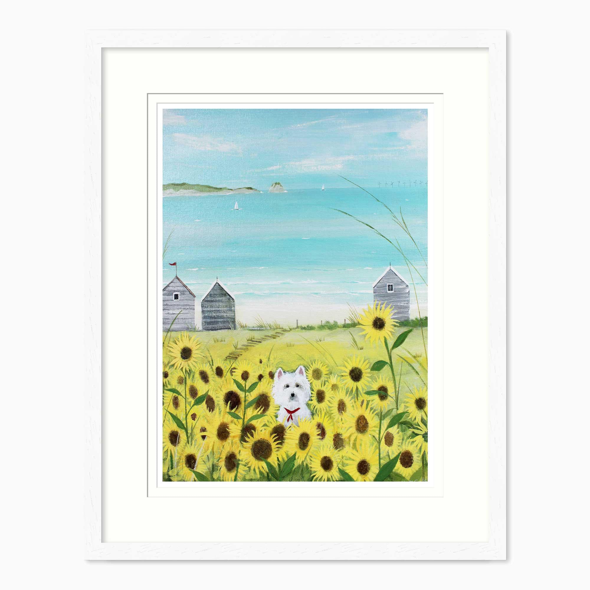 Framed Print-HC338F - Gone Westie Framed Print-Hannah Cole