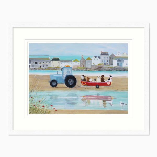 Framed Print-HC340F - Beach Trip Framed Print-Hannah Cole