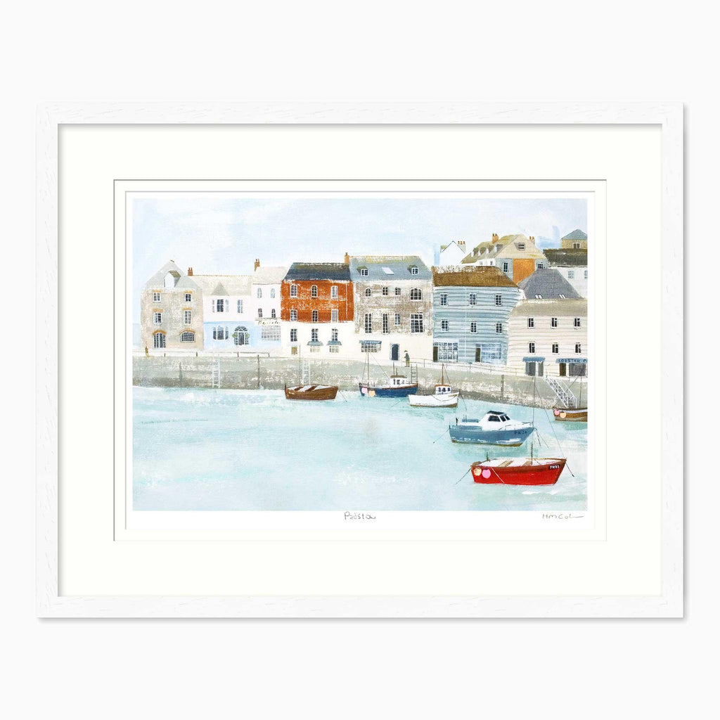 Framed Print-HC341F - Padstow Framed Print-Hannah Cole