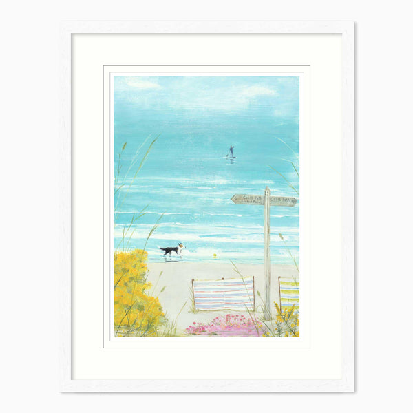 Framed Print-HC343F - On The Beach Framed Print-Hannah Cole