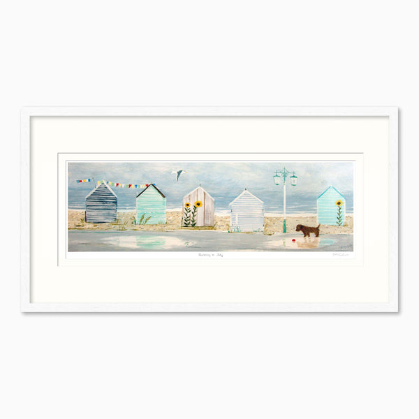 Framed Print-HC349F - Bunting in July Framed Print-Hannah Cole