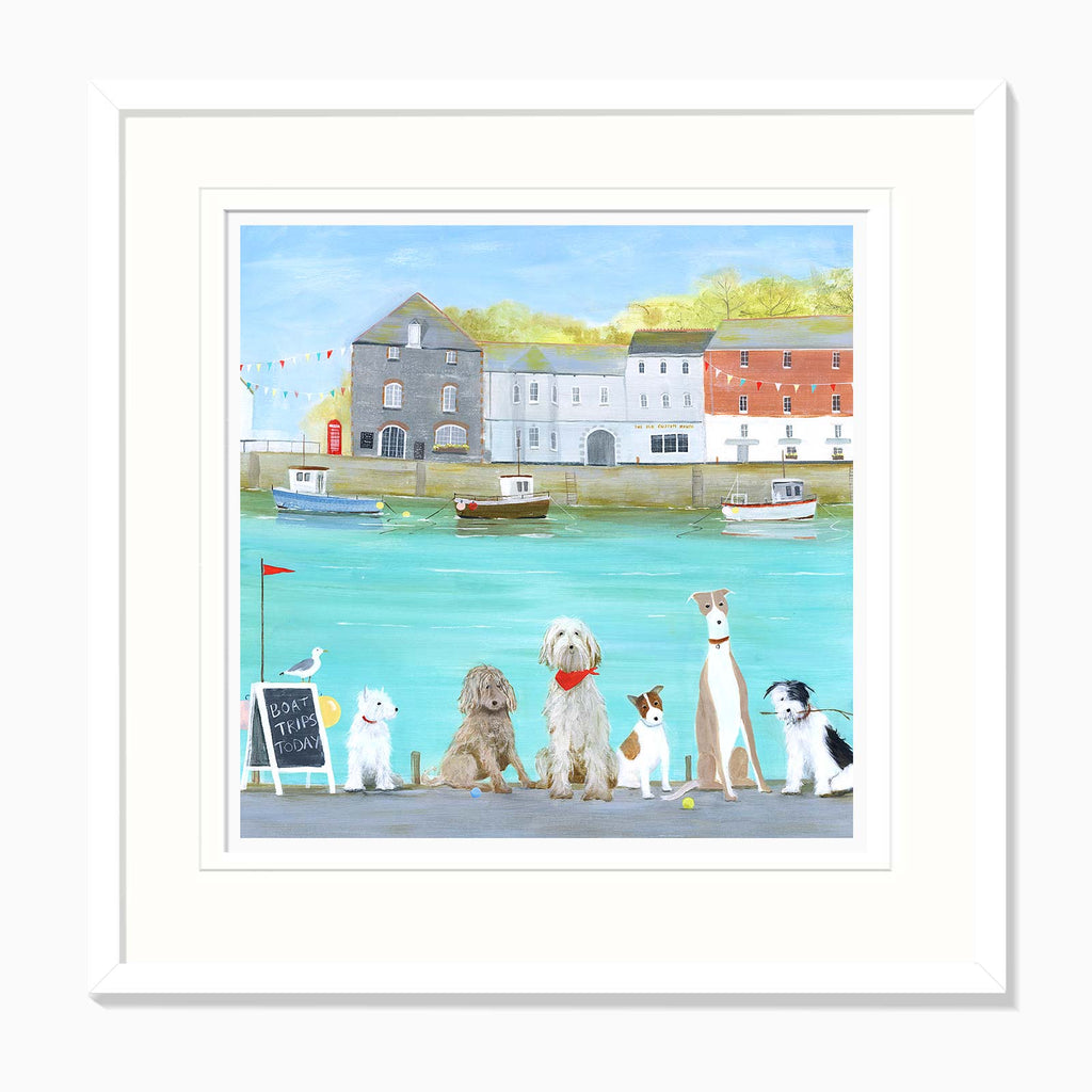 Framed Print-HC355F - Boat Trip Framed Print-Hannah Cole