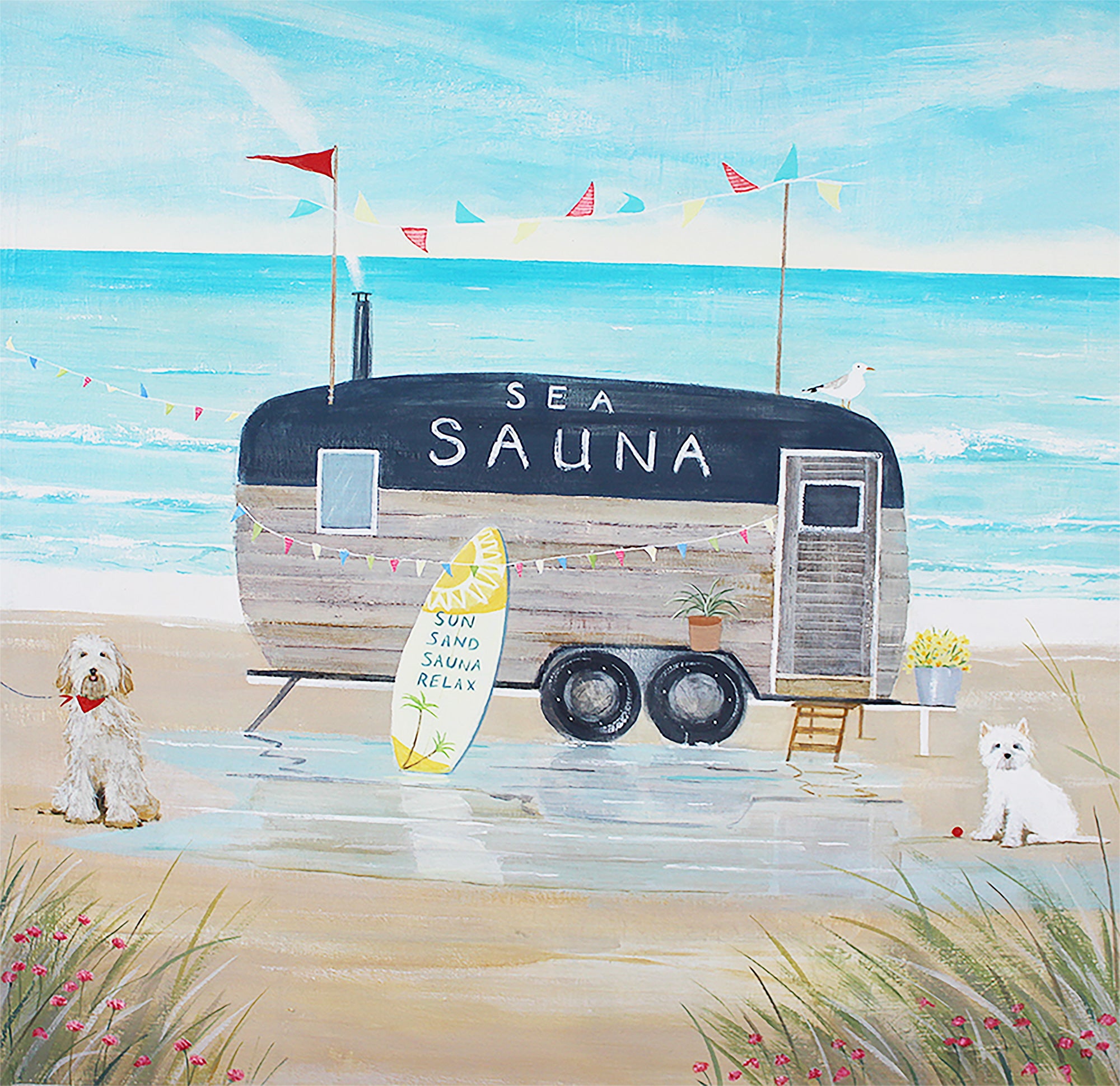 Framed Print-HC366F - Seasauna Framed Print-Hannah Cole