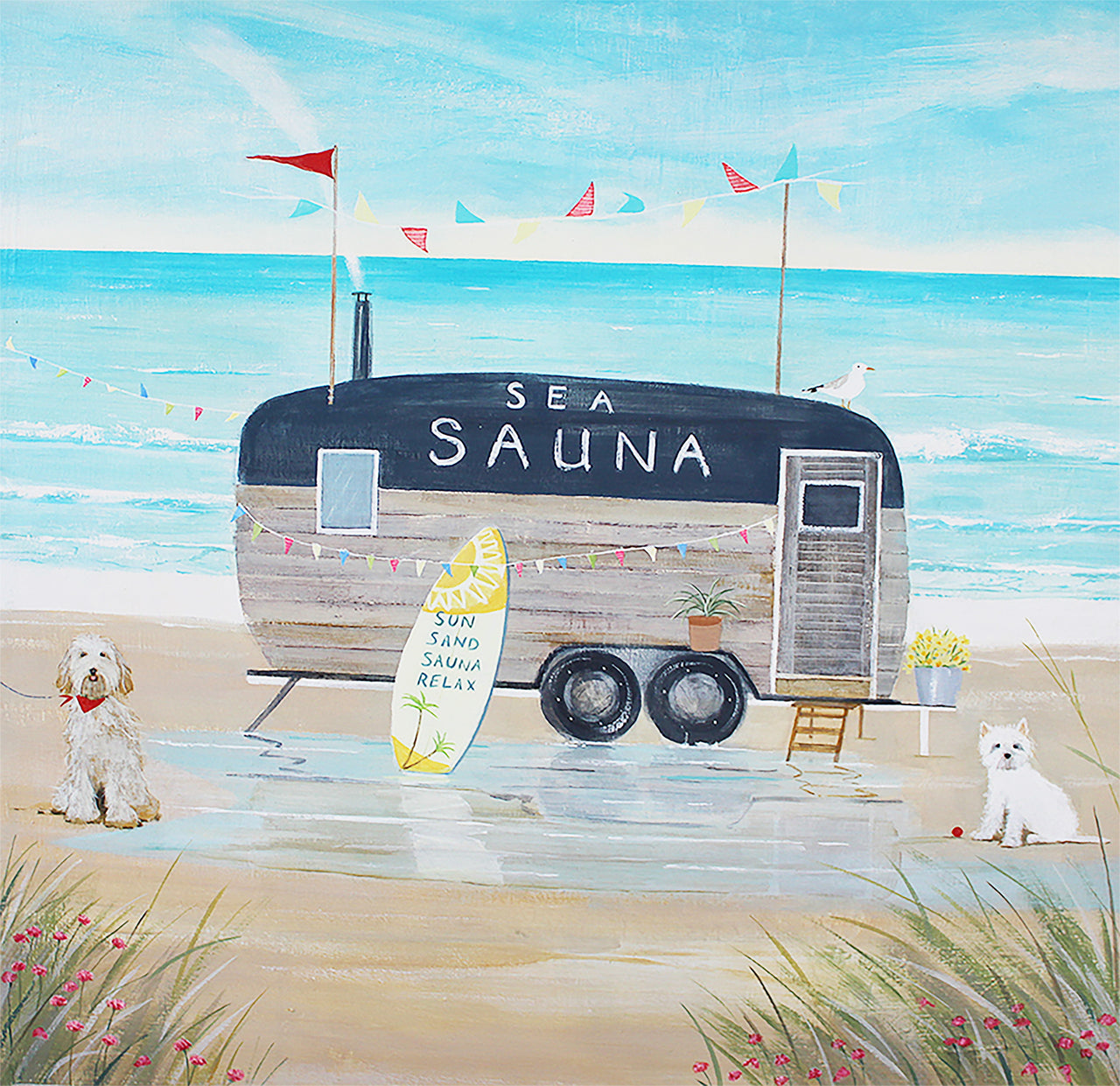 Framed Print-HC366F - Seasauna Framed Print-Hannah Cole