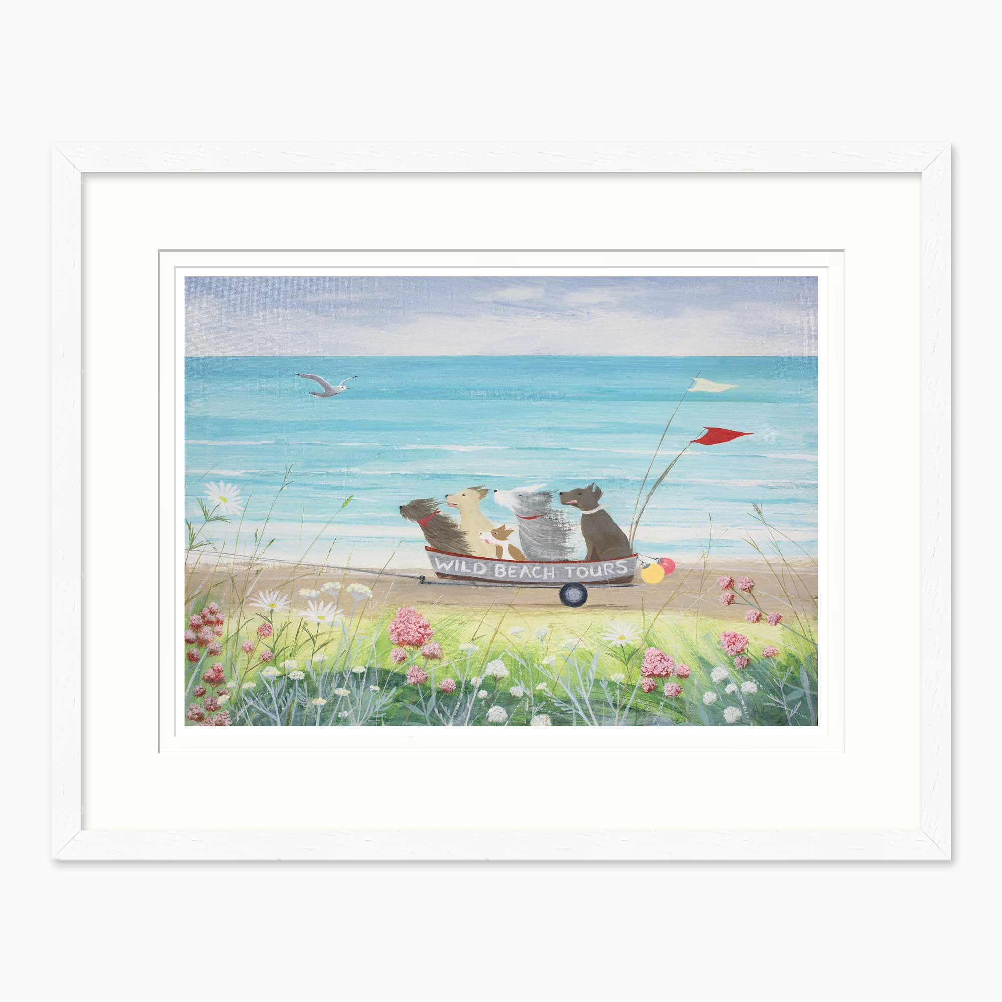 Framed Print-HC367F - Wild Beach Tours Framed Print-Hannah Cole